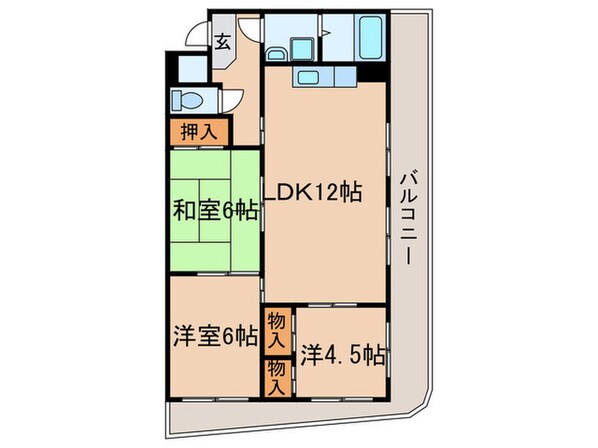 サンピアⅡの物件間取画像